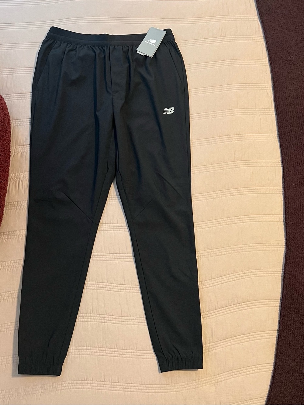 New Balance Black Training Jogger Pants Logo Standard Performance Women’s M